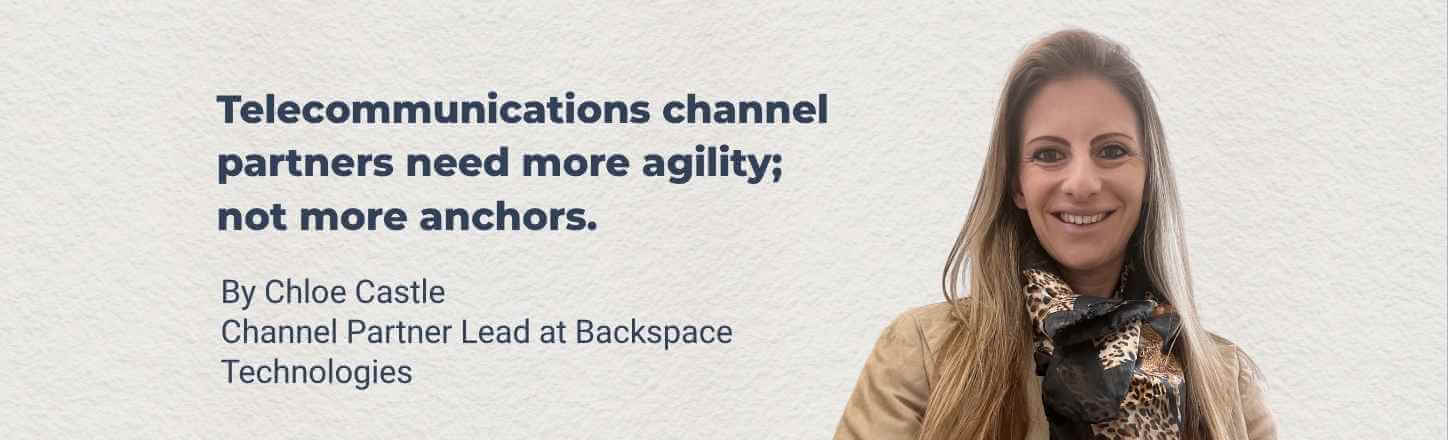 Chloe Castle alongside the headline for Backspace's channel partner article