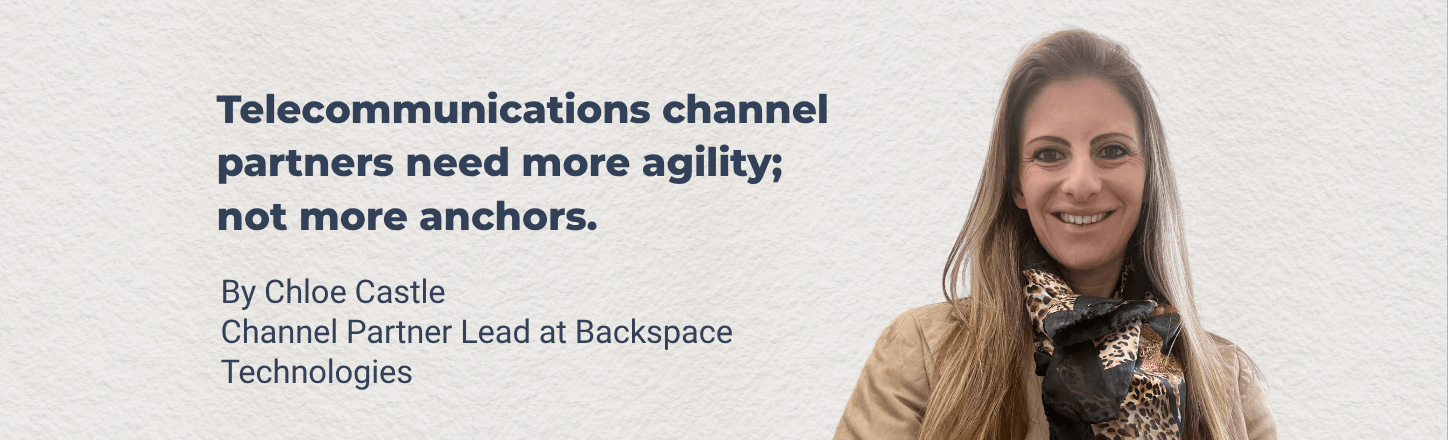 Chloe Castle alongside the headline for Backspace's channel partner article